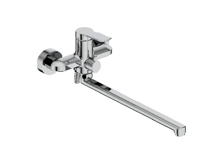Ronde ééngreeps badmengkraan voor douche, bad, wastafel