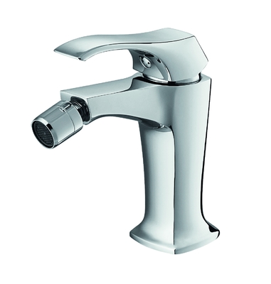 Chrome badkamer enkele gat bidetkranen met 35 mm keramische cartridge