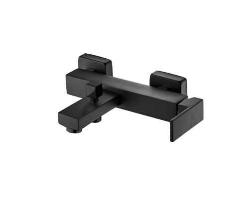 De roestvrije Matt Black Bath Mixer Single-Tapkraan van de Hefboombadkuip