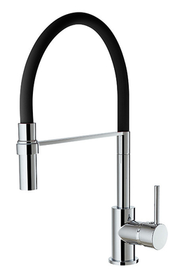 Siliconen uitloop Chrome keukenmengkraan Deck Mount met 35 mm cartridge