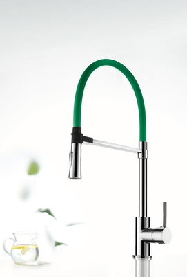 Chrome Green Single Hole Magnetische Pull Down Keukenkraan Keuken Water Mengkraan