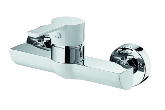 Wandmontage Douche Mengkraan Badkamer Messing (enkel handvat chroom en wit)