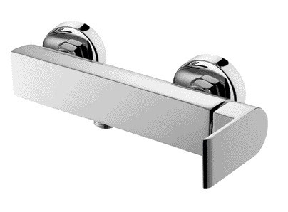 Chroom Messing Enkele Handgreep Douche Mengkraan Wandmontage
