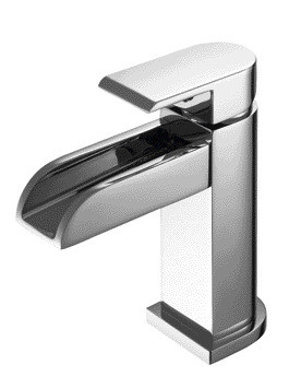 Chroom Badkamer Kraan Met Uitloop Hoogte 83 Mm Met Trekstang Badkamer Kraan