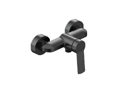 Verchroomde eengreepsmengkraan voor douche wandmontage 1/2 inch uitlaat
