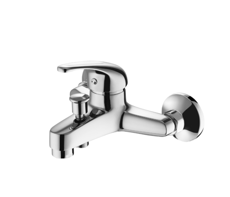 Chrome plateerde de Enige Kraan van de Hefboommixer voor Lichaam van het Muur het Opzettende Messing