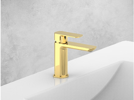 Badkamer mixer kraan voor wasbecken, Single Lever Mixer kraan wasbecken kraan Chrome ruimtebesparing