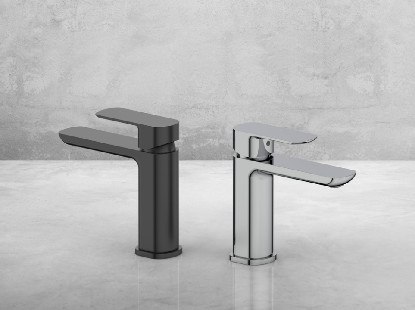 Badkamer mixer kraan voor wasbecken, Single Lever Mixer kraan wasbecken kraan Chrome ruimtebesparing