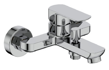 Sink tap enkel handvat kraan Wand gemonteerd douche en bad kraan Duurzame kraan