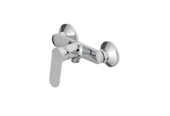 Douche Mixer Tap Single Lever Wand gemonteerd Badkamer 1/2 Douche Outlet Onderkant