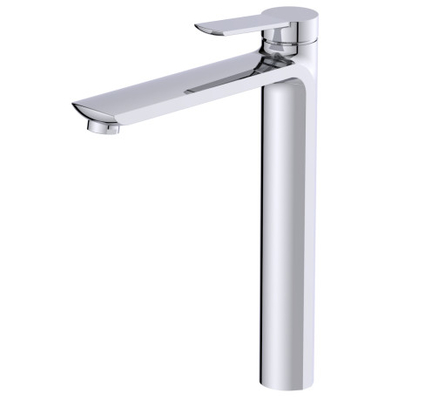 Klassieke hoge badkamer zwart wasbak mixer kraan Matt Messing mixer kraan voor badkamer Single Lever Wasbak mixer kraan zwart