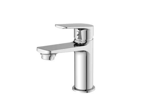 Gepolijste Messing Basin Mixer Fixture Mixer met keramische klep koud/warm water 35mm cartridge technologie